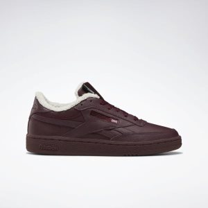 Adidasy Damskie Reebok Club C Revenge Bordowe PL 34YMJLX